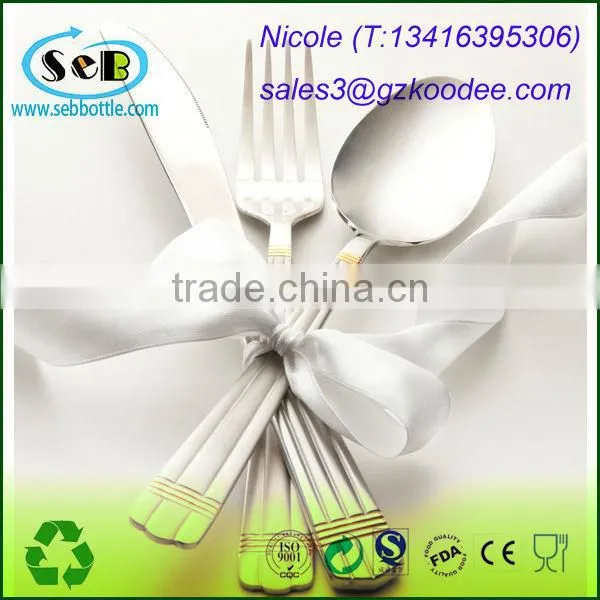 Promotional+Eco-friendly+High Quality+New Style+stainelss steel travel cutlery set for christmas
