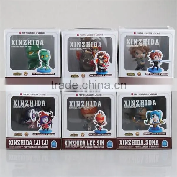 SV-LOL008 Hot League of Legends action figure set of 6pcs LOL figure sets PVC doll LOL 3.5" figure toy