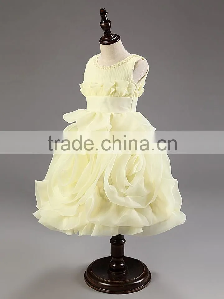 Wholesale softtextile baby girl wedding dress