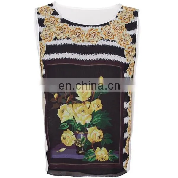 2014 Summer Ladies Printed Tank Sleeveless Top For Sale
