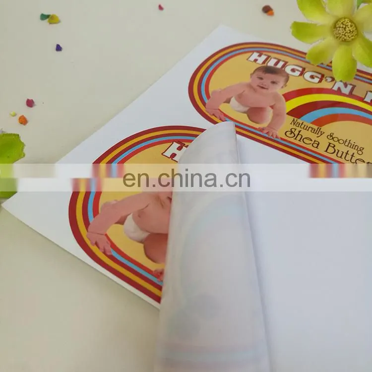 Customized cheaper price Piece cutting sticker /custom logo self adhesive sticker for kids baby products