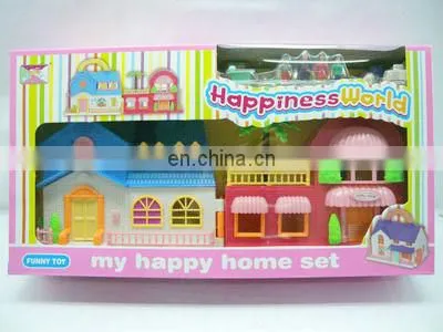 Hot sell kids plastic toy villa