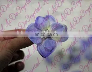 Aidocrystal flower hair accessories purple,hair accesories for wedding,fashion hair clip accessories