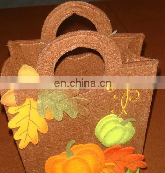 beautiful promotion grey felt hand bags