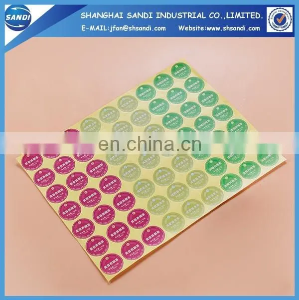 cheap adhesive label paper with printing