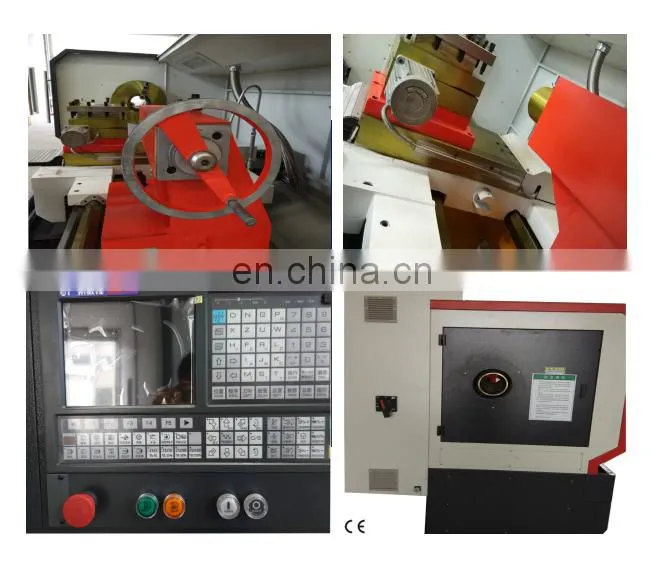 CK61100 cnc lathe machine horizontal with 2 axis tool holder