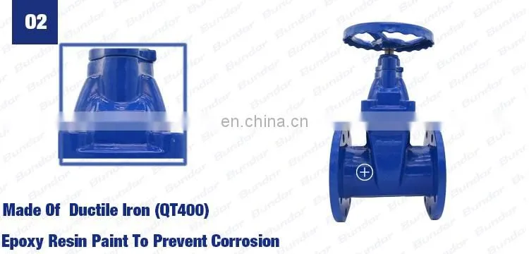 Bundor natural gas gate valve API 600 Ductile Iron manual Gate Valve 12 inch sluice gate valve