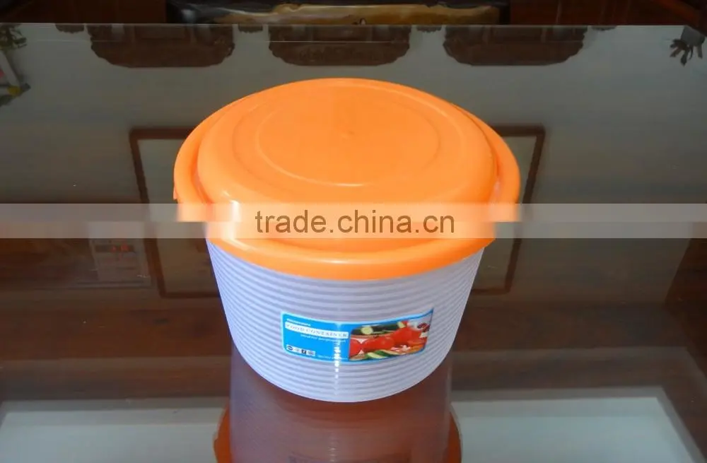 4L Round plastic food storage container, storage box