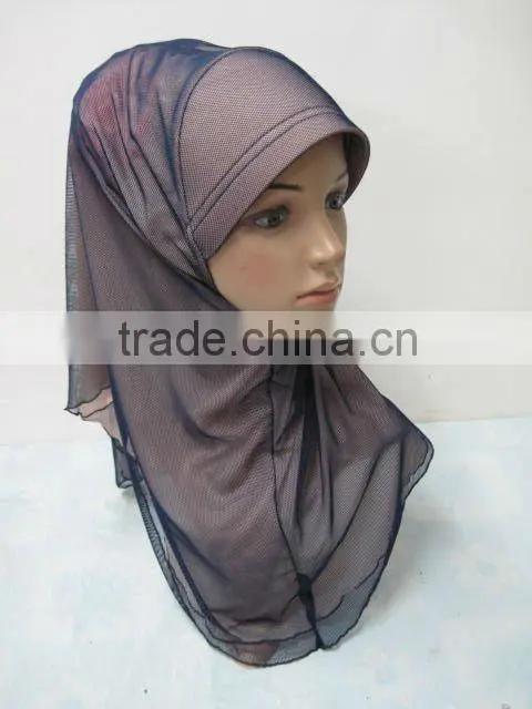 A556 Fashion modern HIGH QUALITY ISLAMIC HEADSCARF ONE PIECE LONG MUSLIM HIJAB