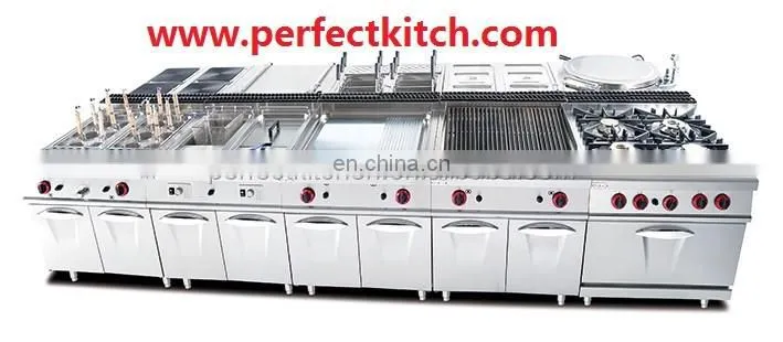 Stainless Steel Industrial Gas kitchen equipment /Hotel Kitchen machines