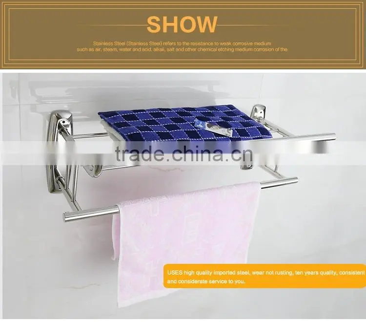 Bathrrom accessories Stainless Steel china bathroom hotel style towel racks.