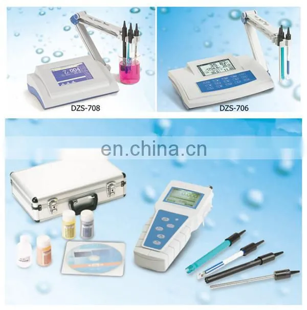 High accuracy multi-parameter water quality analyzer with LCD display