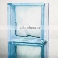For house decorative beautiful blue glass brick