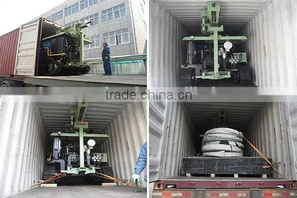 2016 most popular type!HF140Y durable crawler type DTH drilling rig