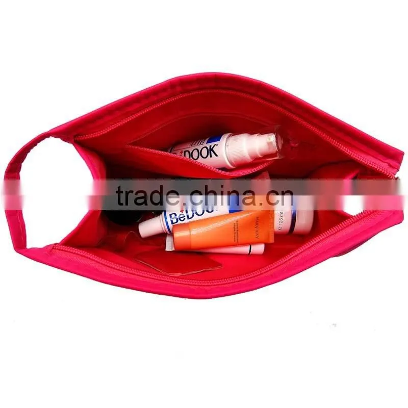 Travel Zipper Flower Printing Fashion Cosmetic Bag Products Large Makeup Bag