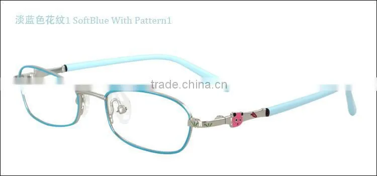 Classic design cheap but high quality full rim metal kids cartoon eyeglasses optical frames