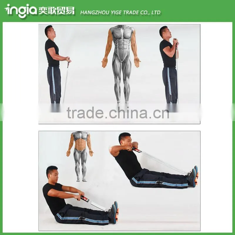 Chest Expander Spring Exercise Workout With Removable Springs Arm And Leg Pulling Excercise