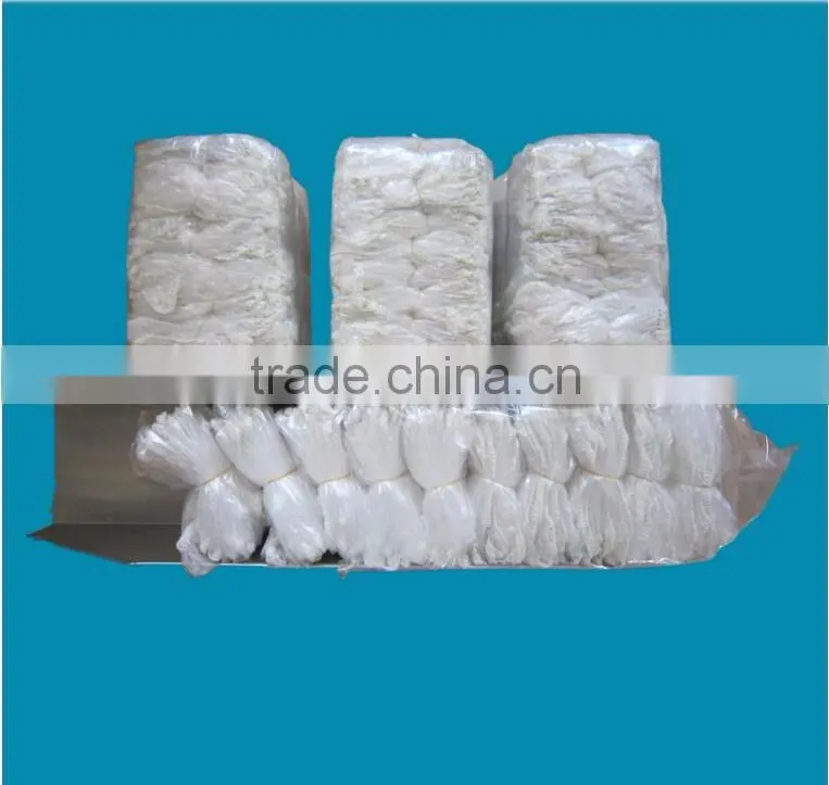 Disposable pe hand made round shower cap