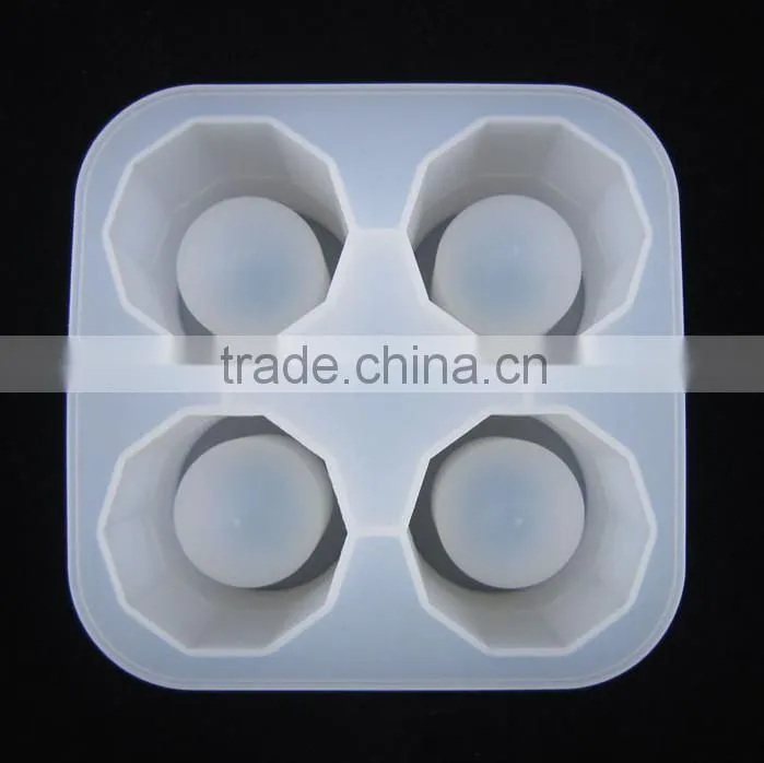 2015 Hot selling cup shaped silicone ice cube tray in hot summer