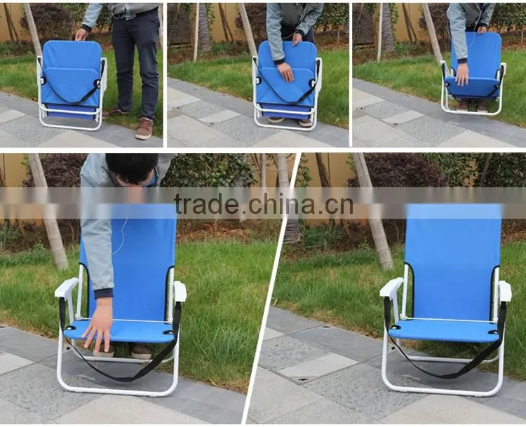 New Design Beach Fishing Portable Folding Facial Chair High Back Camping Stool Chairs