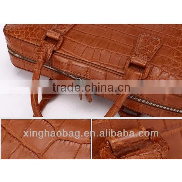 Big designer crocodile bag bali moroccan leather bag for man