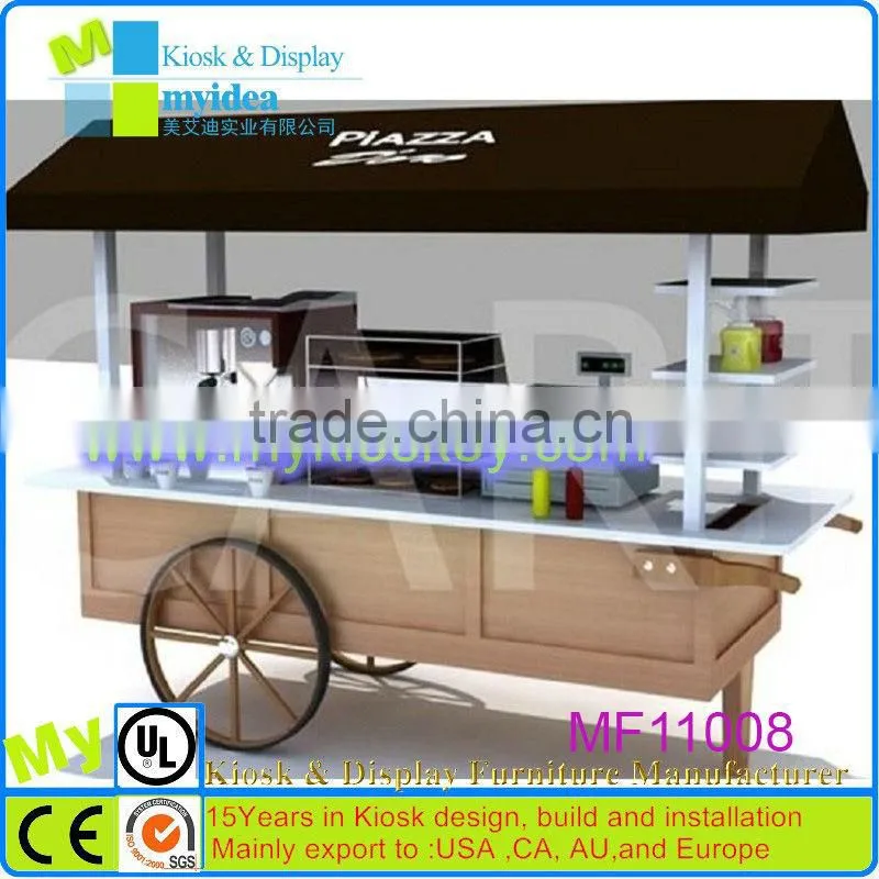 food cart of Beef Balls in Curry Sauce /food truck/wine serving cart