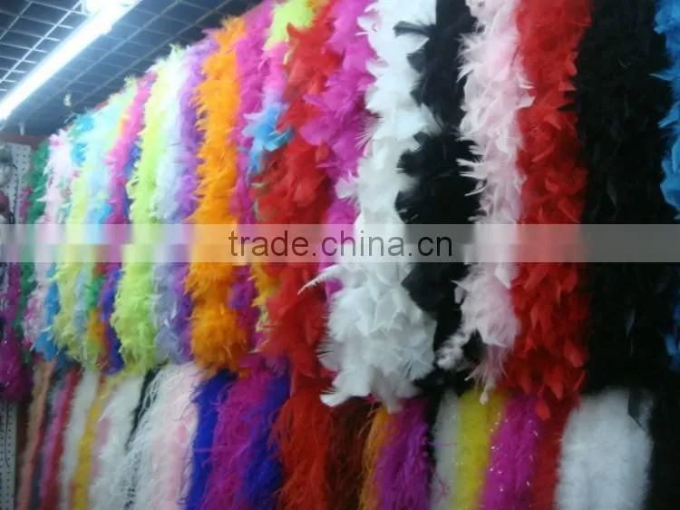 Festival decorating 35-40cm feather trims, feather white boa wholesale