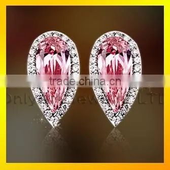 Vogue earring with shiny zircon for women new design jewelry earrings