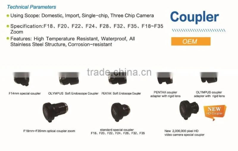 ENT surgical adapter endoscope camera coupler