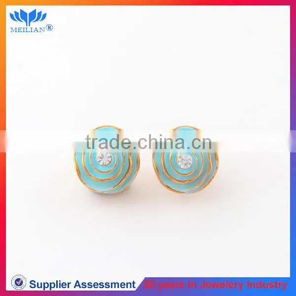 Fancy design colorful flower stud earrings for women earring stud