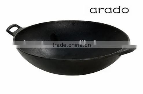 Japanese cast iron wok