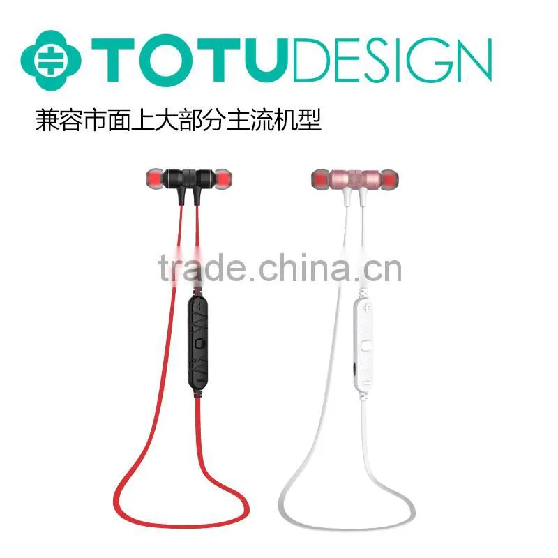TOTU Bluetooth Wireless Earphone For Mobile Phone Universal 3.5mm Stereo in-ear Headphone Sport Music Earbuds with Mic MT-4872
