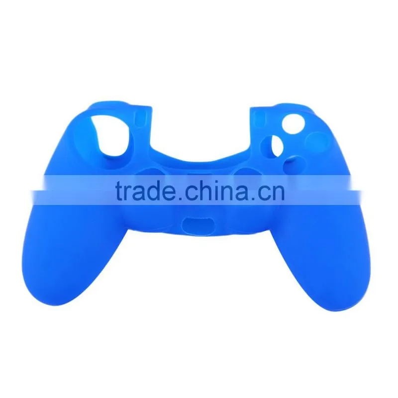 black blue red Soft Silicone Rubber Gel Skin Non-slip Case Cover for PS4 Controller