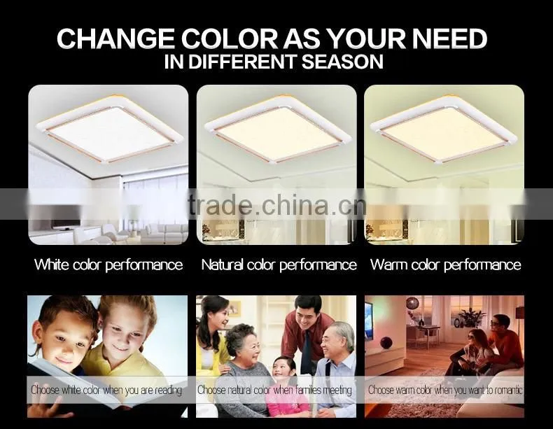 2016 new design led kitchen ceiling lights 520X520mm 30X2W