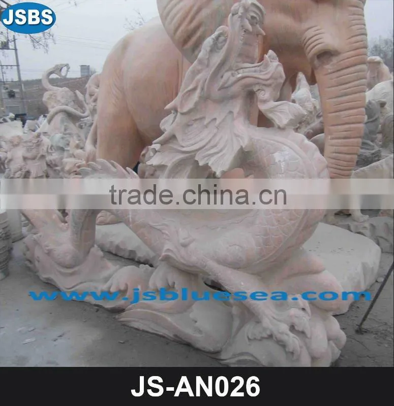 Garden marble horse sculpture