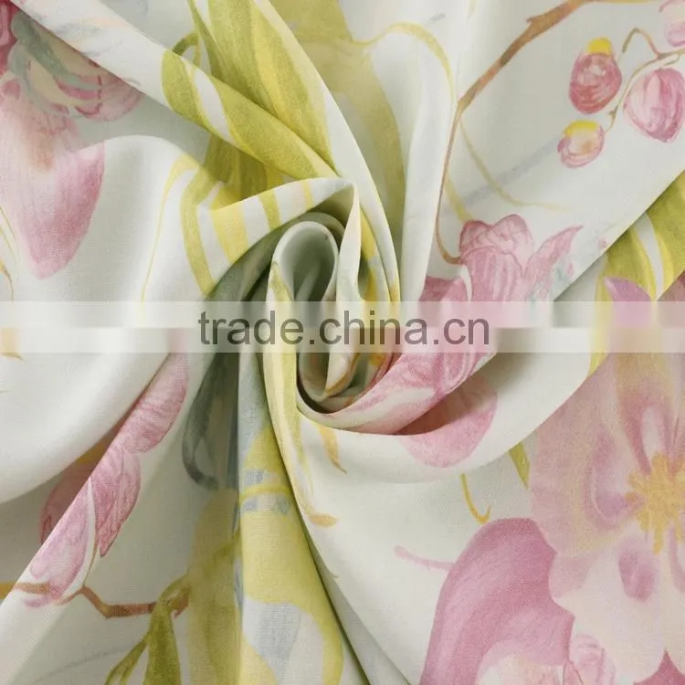 digital printed poplin cotton fabric woven textile for garments clothes
