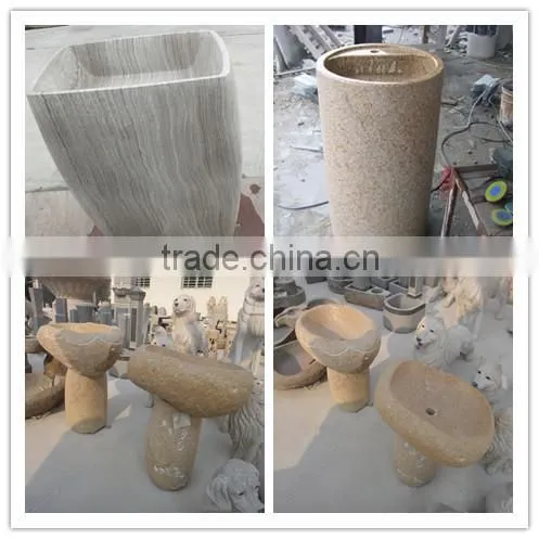 Hot selling white stone basin in xiamen