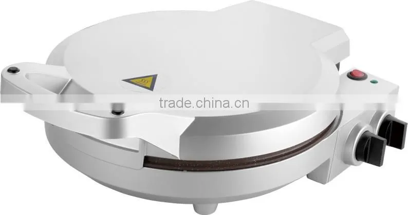 2016 hot selling electric non stick coating round Pizza Oven grill maker with 180 open