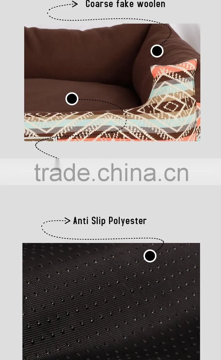 The fashion design and reasonable price dog bed with linen cloth and many types
