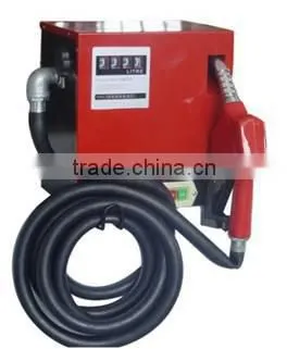 AC DC 12V 24V Electric Oil Fuel Diesel Gas Transfer Pump W/ Mechanical Meter G Read