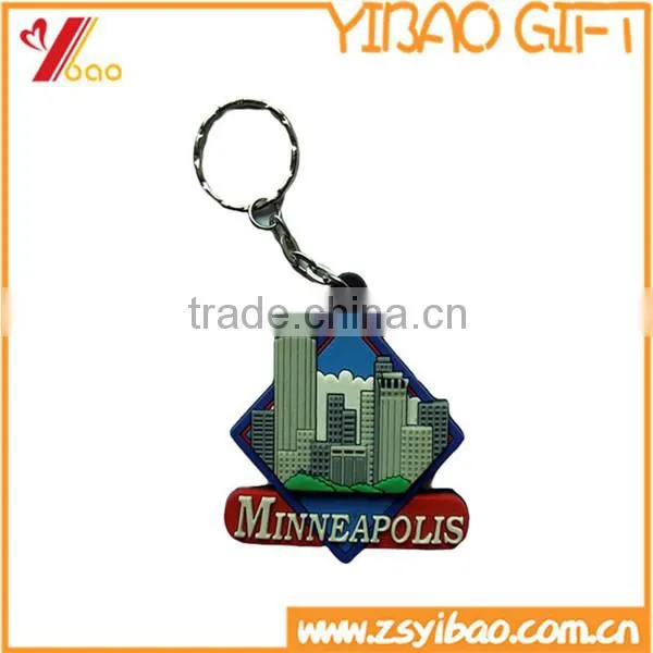 Wholesale Promotional Silicone Key Chain, Customized PVC keychain