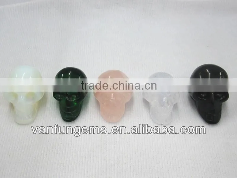 Wholesale Natural Labradorite Carving Skull