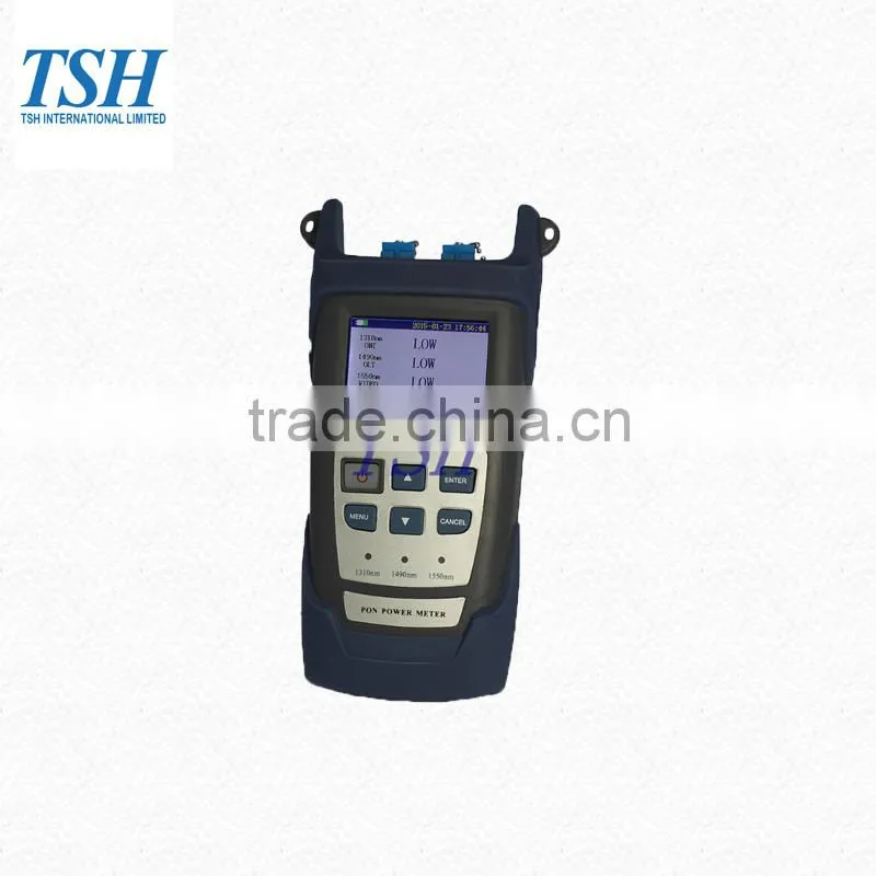 Handheld optical power meter digital PON FC/SC/ST connector with lower 1.5 dB pass through loss