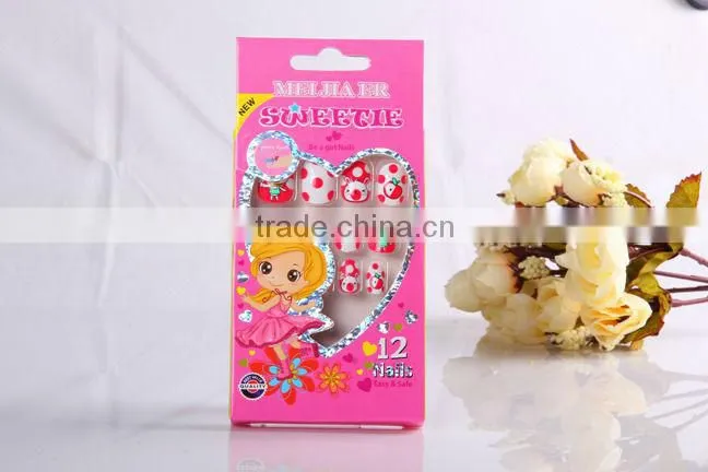 kids press on fake nail tips for girls quick make a nail done in salon or at home