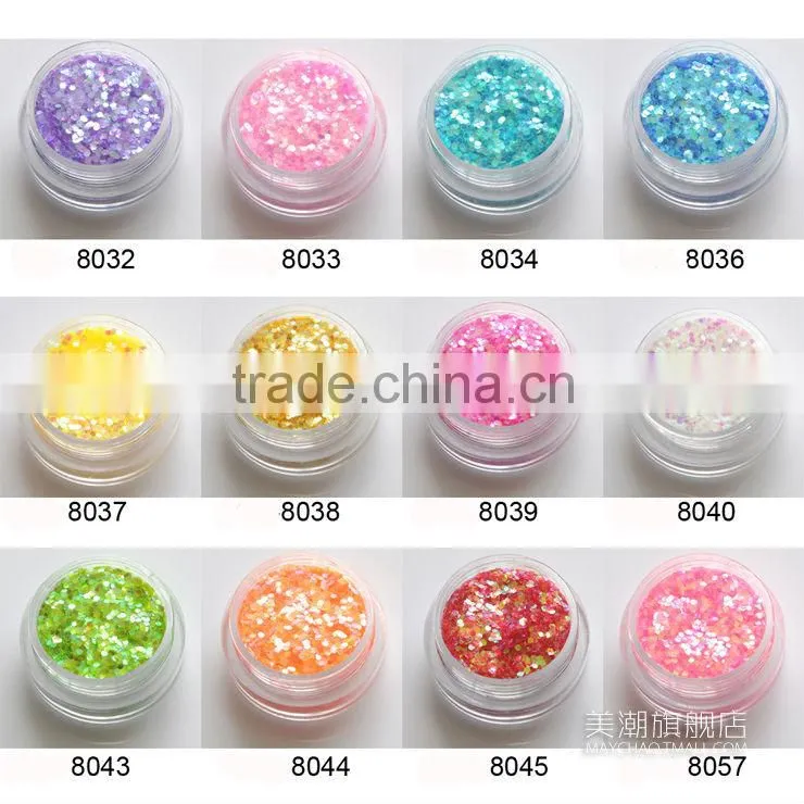 paillettes nail art kit nail decoration glitter flakes