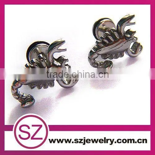 D128 stainless steel wholesale fashion gold earrings 2015 new design