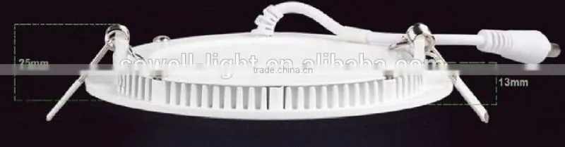 85-265V 3W 2835SMD 99mm Plastic+Aluminum Pink color Recessed LED Panel lights