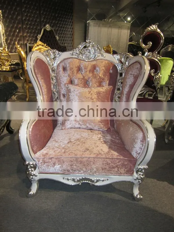 Pink fabric sofa set / sofa wood carving living room furniture / alibaba italian party sofa set YB55