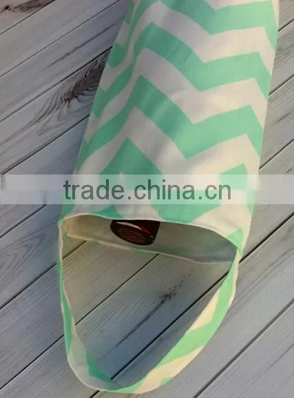 Wholesale Chevron Wine Bag Cotton Canvas Wine Bag