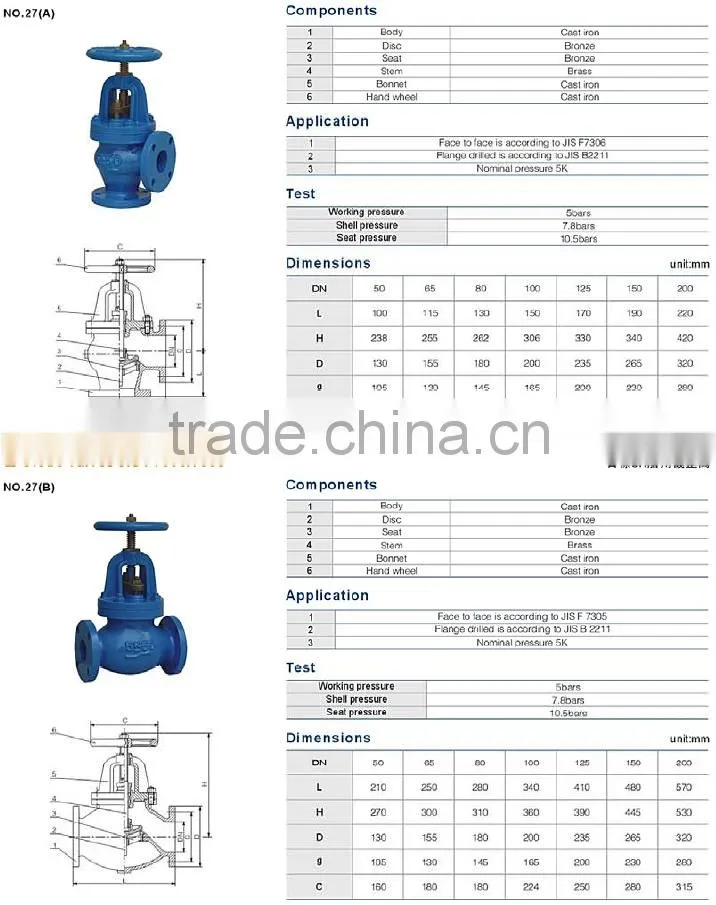OEM manufacturers high quality NPS JIS DIN EN Globe Valve